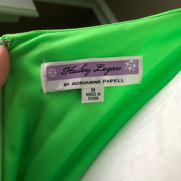 Stunning Lime Green Dress EUC - Picture 5 of 5